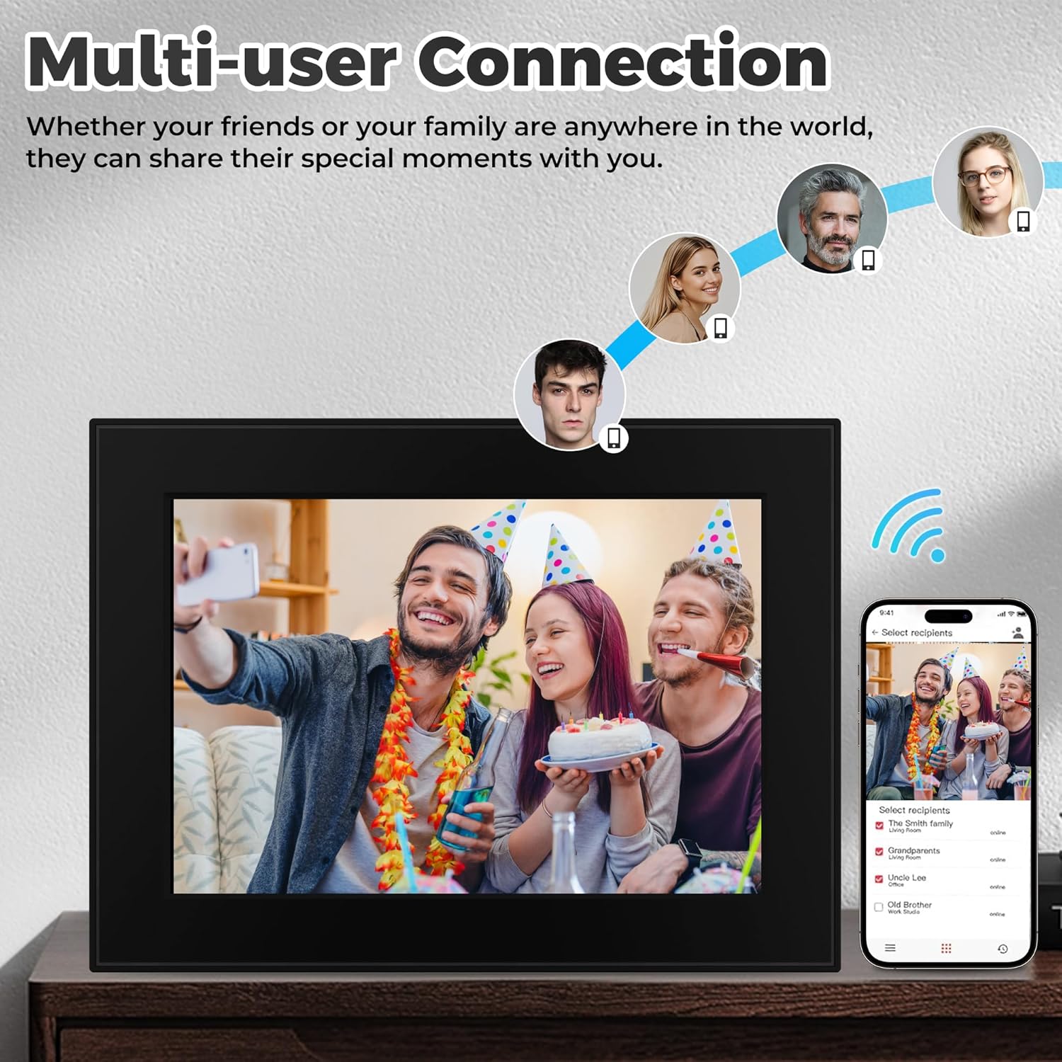 Detalle de Frameo 10.1 Inch Digital Photo Frame 32GB