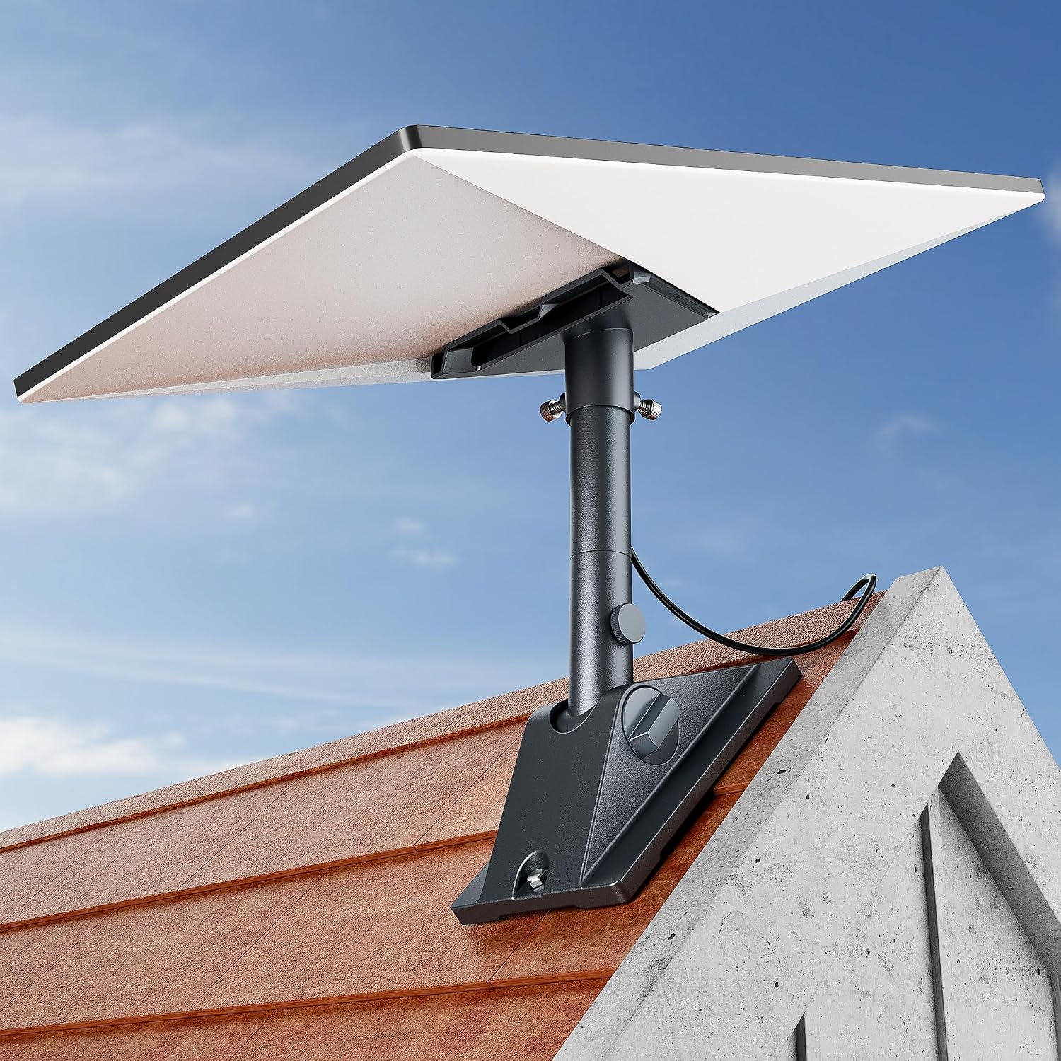 Detalle de Starlink Gen 3 Mount Kit: Heavy-Duty Aluminum Roof/Wall Mount for Starlink V3