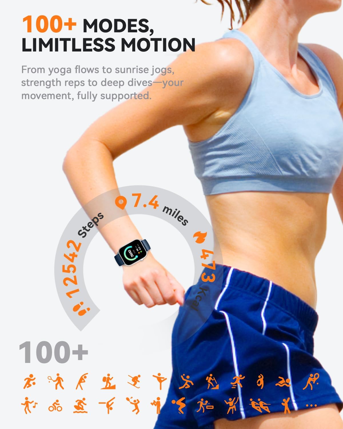 Thumbnail 2 de Smart watch Bluetooth calling 1.83 inch