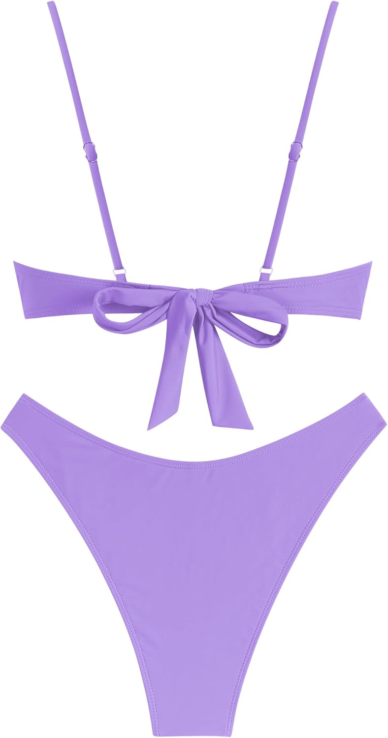 Thumbnail 6 de ZAFUL Women High Cut Bikini Sets: Stretchy, Cheeky Two-Piece Swimwear