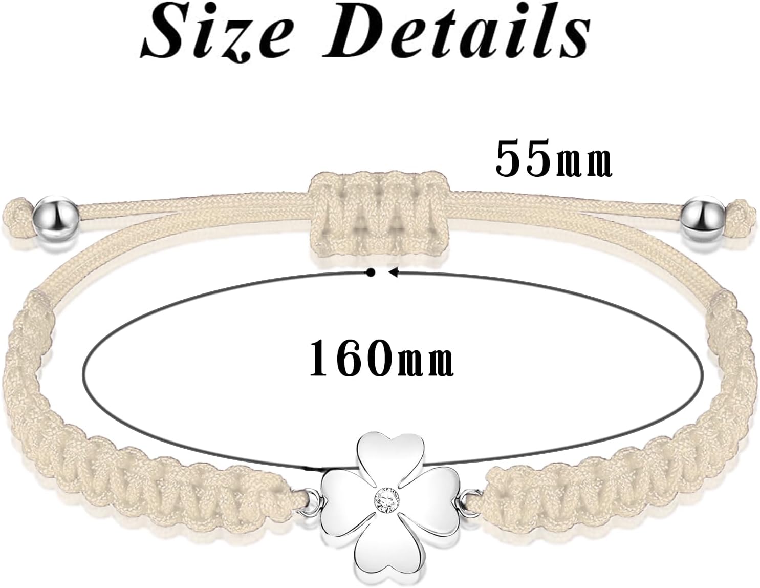 Thumbnail 6 de Johiux Kleeblatt Armband als Glücksbringer