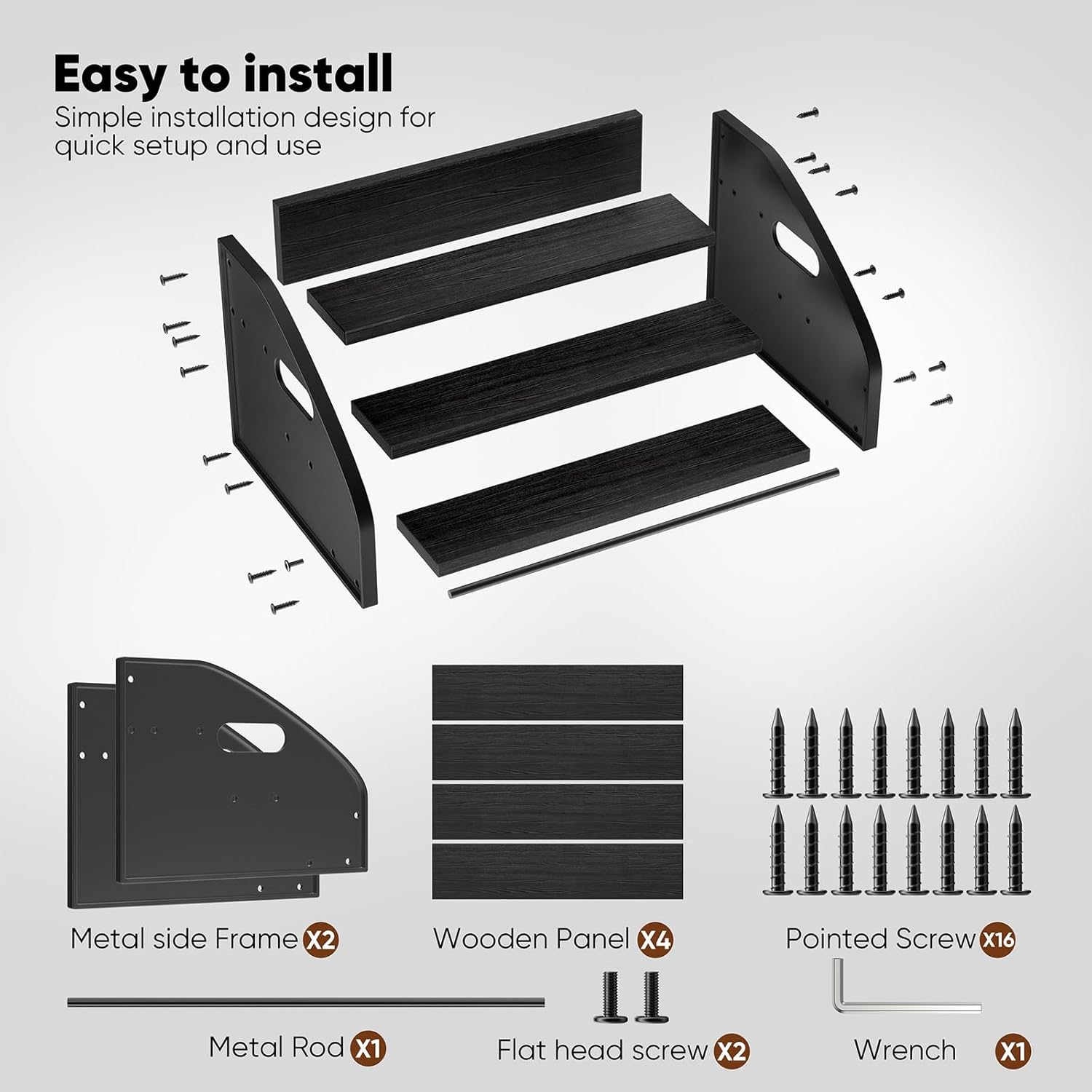 Thumbnail 5 de STAEVER Coffee Syrup Rack 15-Bottle Extra Large Shelf