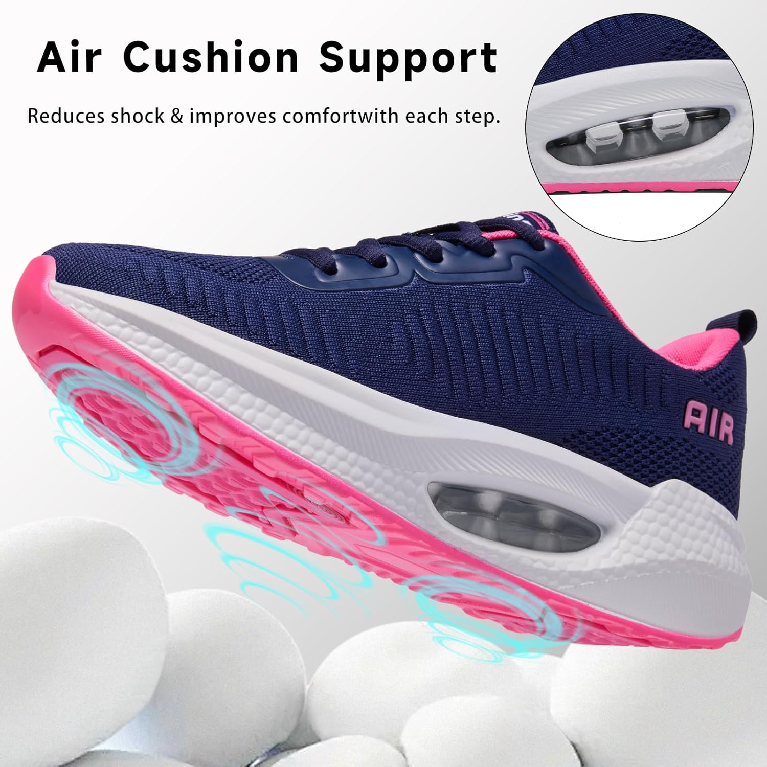 Detalle de Zcbstl Women's Orthopedic Trainers with Arch Support and Air Cushion Memory Foam
