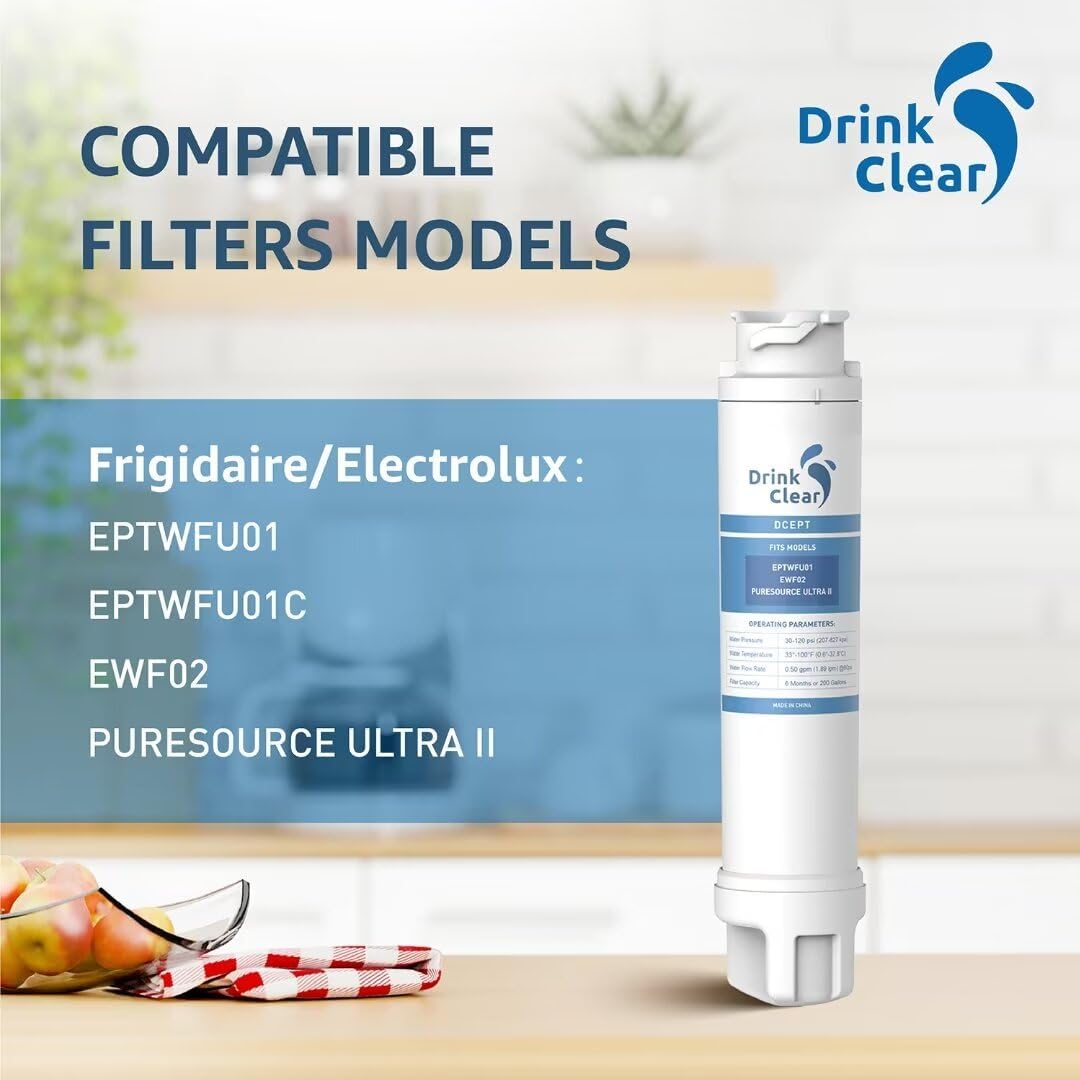 Thumbnail 2 de DRINKCLEAR BZA7 Refrigerator Water Filter, 3-Pack, Carbon Fiber