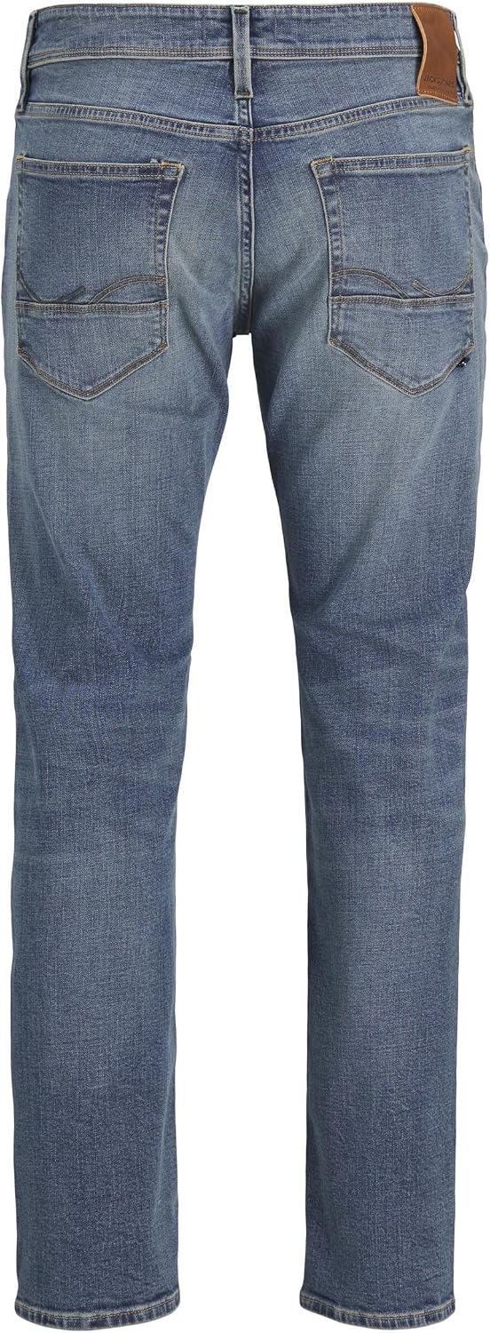 Detalle de Jack & Jones Jjimike Jjfox CB 080 – Jeans bleu denim pour hommes, 30W x 32L