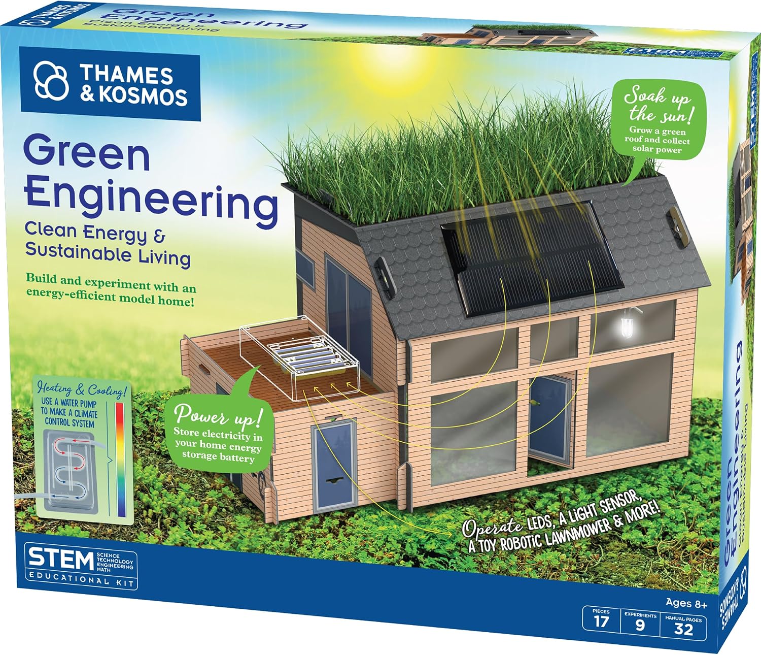 Detalle de Thames & Kosmos Green Engineering STEM Kit solar model 1 🧪