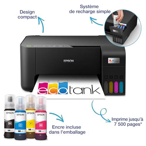 Thumbnail 1 de Epson EcoTank ET-2862: Imprimante à réservoirs d’encre multifonction · Wi‑Fi · A4