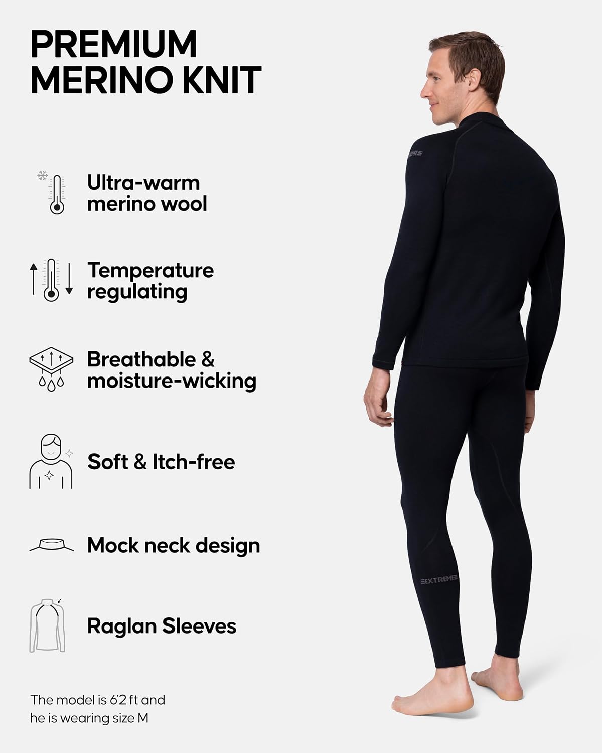 Thumbnail 1 de Danish Endurance Merino Thermals Base Layer