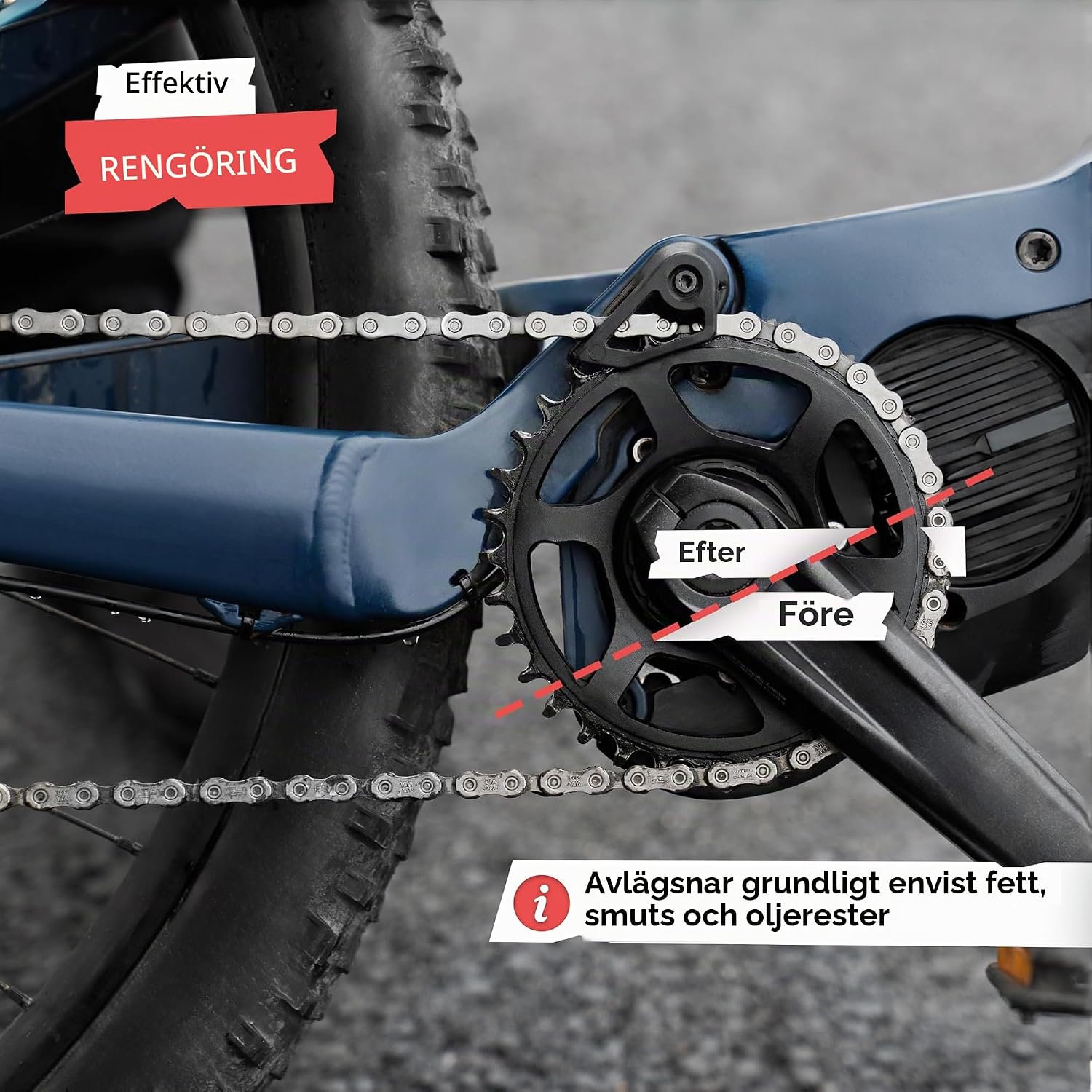 Thumbnail 2 de SPRINGER ZX3000 kedjeborste med dubbelhuvud och nylonborst för cykel och motorcykel
