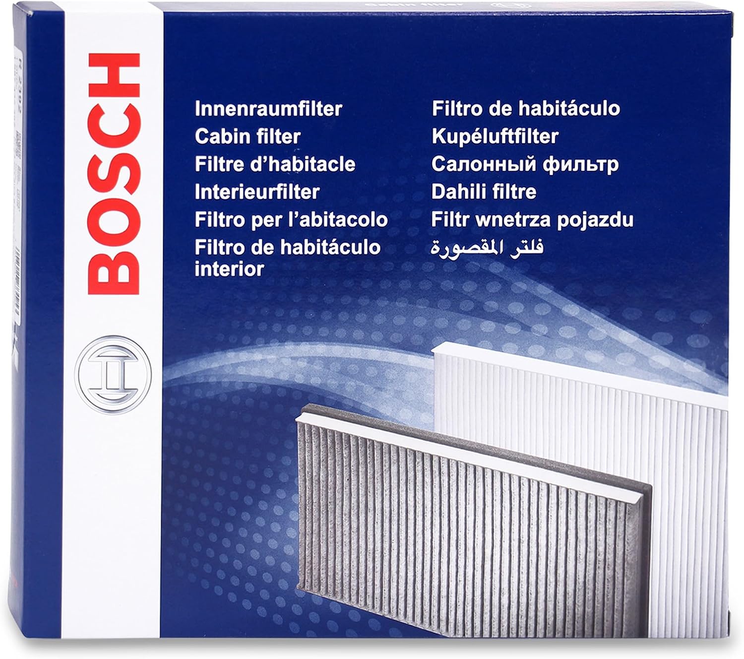 Detalle de Bosch R5573 kupéfilter med aktivt kol för SEAT Mii och VW UP!