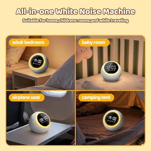 Thumbnail 7 de Mewaii White Noise Machine Baby with Alarm Clock