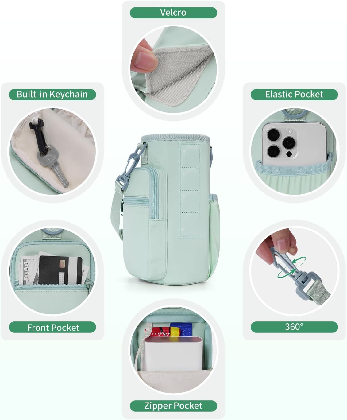 Detalle de sportsnew Magnetic Gym Bag for 40 oz Tumblers
