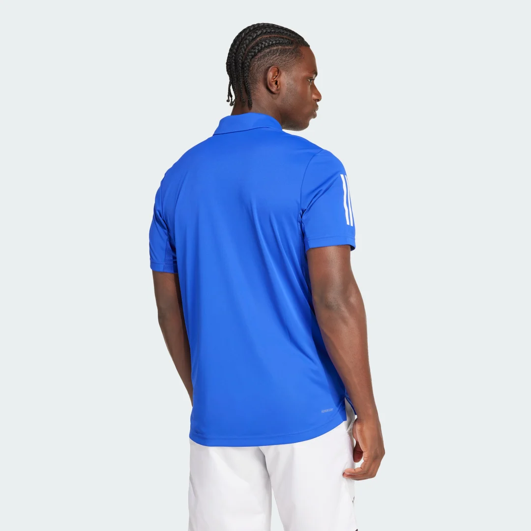 Detalle 2 de Polo Adidas Club Tennis 3 bandas — color Azul