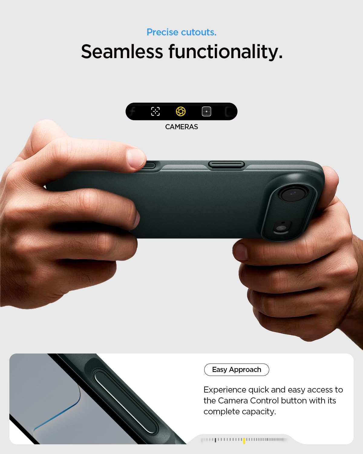 Thumbnail 5 de Spigen Thin Fit MagFit pour iPhone Air — coque ultra fine TPU avec protection anti-chute et compatibilité MagSafe, vert