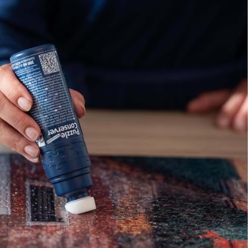 Detalle de Ravensburger Colle Puzzle Liquide 200 ml avec Applicateur – fixation prête à l’emploi pour puzzles en carton