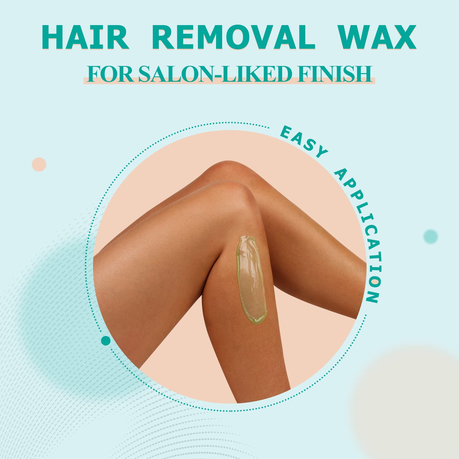 Detalle 2 de VENNCO 1LB Aloe Hard Wax Beads for Sensitive Skin and Coarse Hair