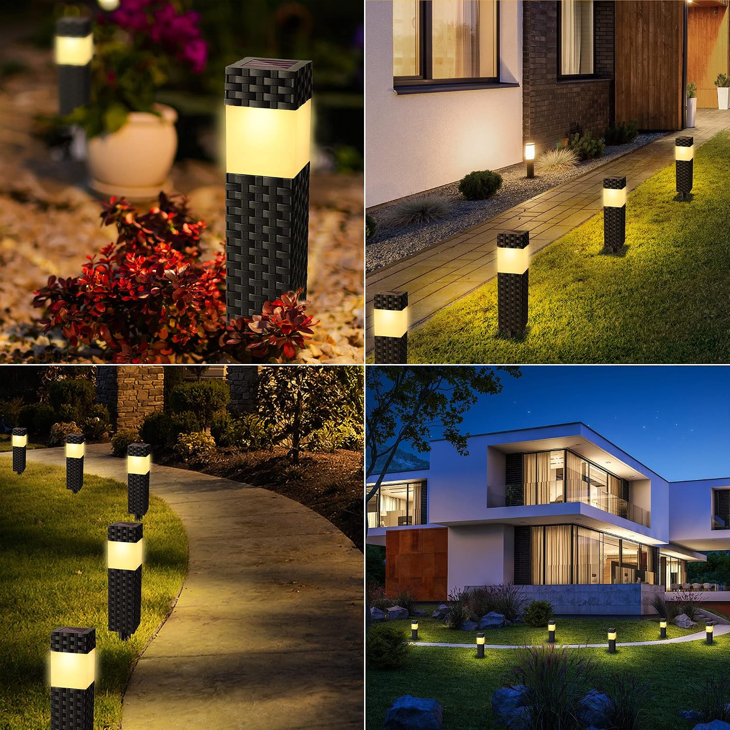 Detalle 2 de Joomer Luces Solares LED Exterior Jardín — Pack 8, IP65, Luz Solar para Caminos y Terraza