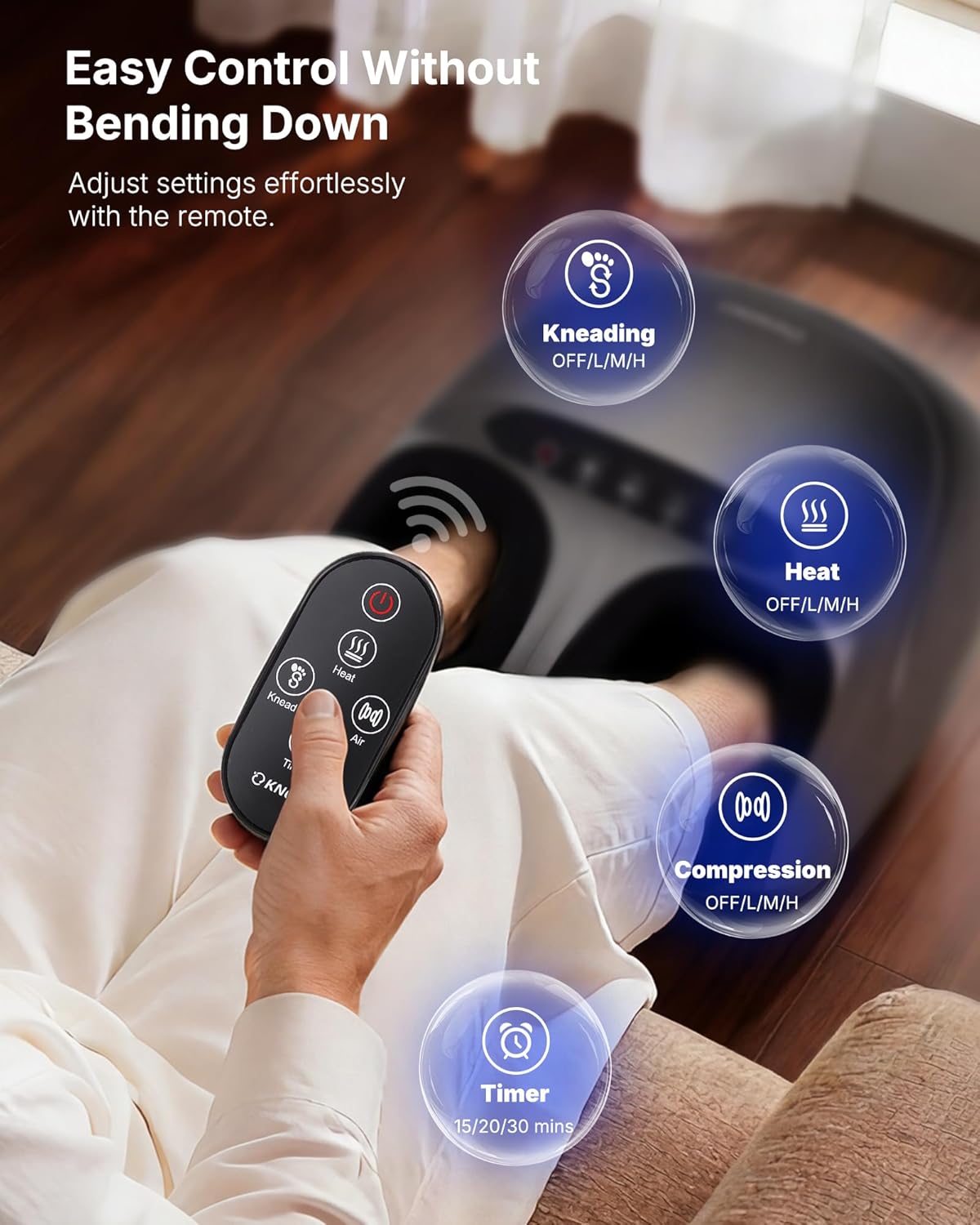 Thumbnail 5 de KNQZE Foot Massager with Heat and Compression