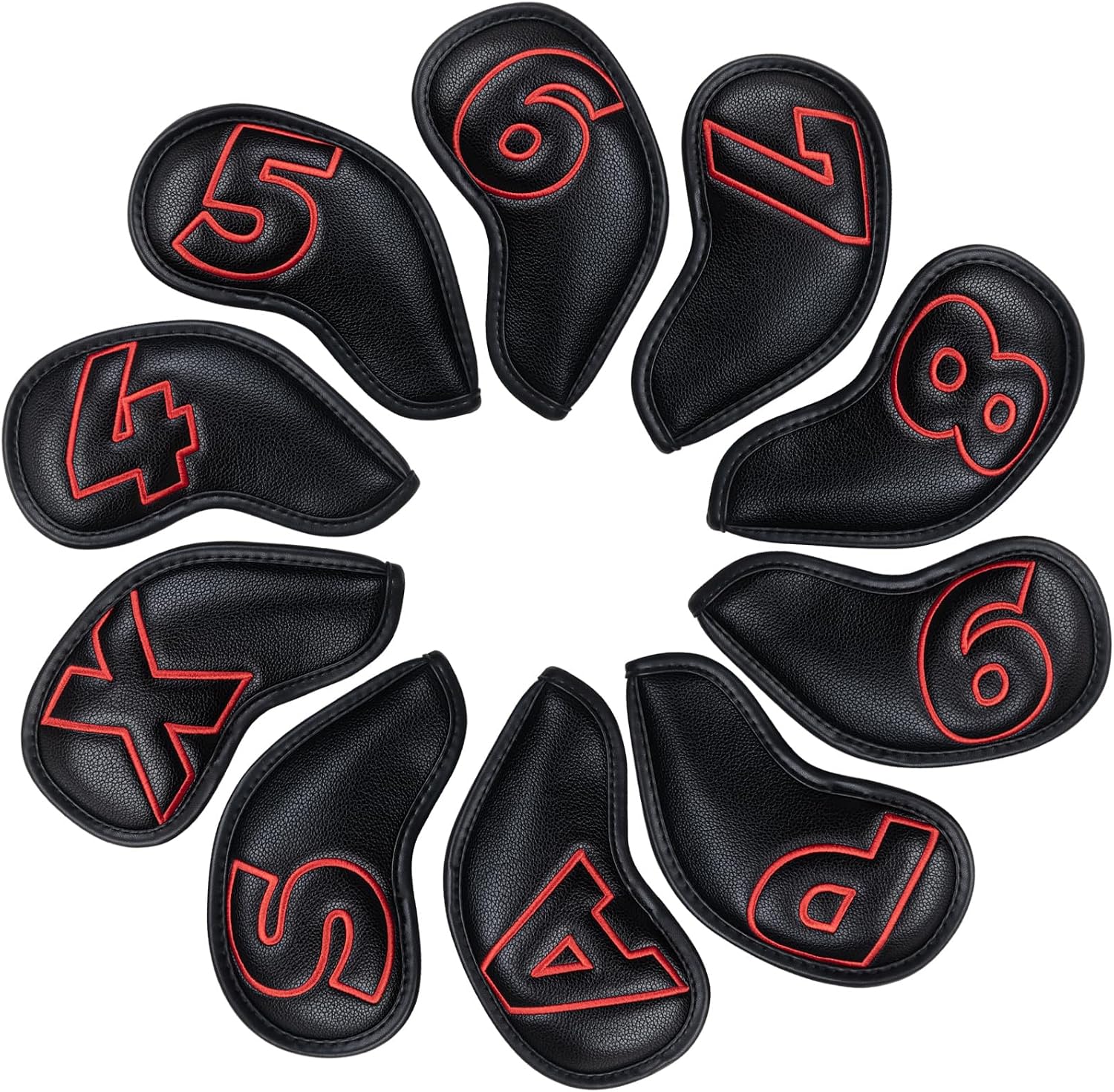 Thumbnail 6 de Craftsman Golf Classic Black Iron Headcover Set with Magnetic Closure (10 Pack) – Personalisation Available