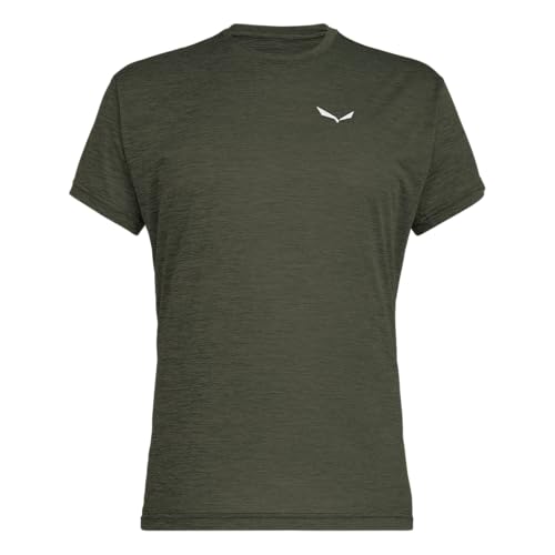 Detalle de SALEWA Puez Melange Dry - Maglietta M, Verde Faded Melange, 2XL