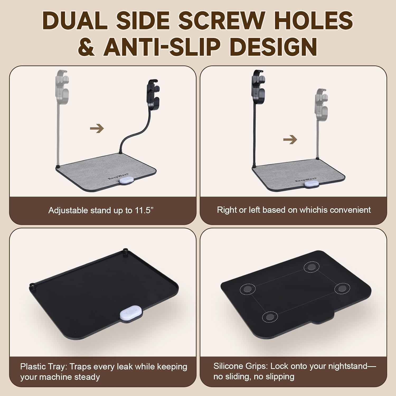 Thumbnail 6 de CPAP Hose Holder with Absorbent Mat