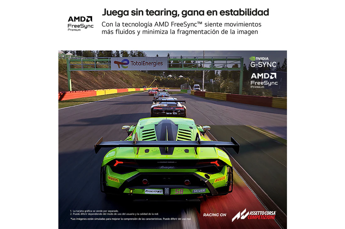 Detalle 2 de LG UltraGear 32G620B-B, monitor gaming de 32", QHD, 200 Hz y 1 ms