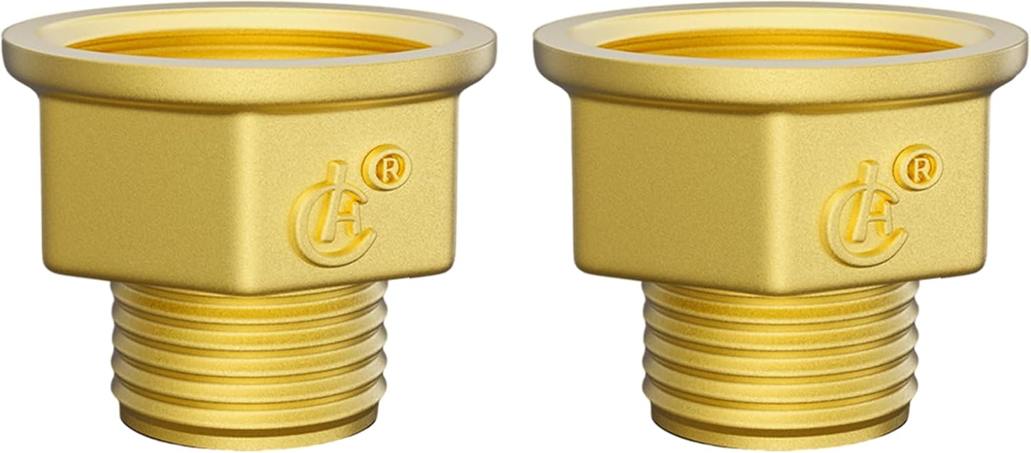 Thumbnail 5 de Atisite Messing Winkel 90° 1/2 Zoll Innen- und Außengewinde – 2 Stück, geeignet für Trinkwasser
