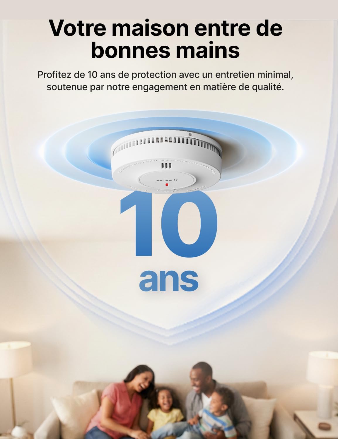 Thumbnail 1 de X-Sense Détecteur de fumée connecté SD19-MN31 avec batterie 10 ans et station SBS50