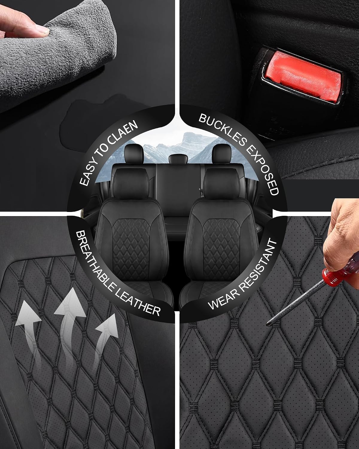 Thumbnail 6 de Umbrauto Nappa Leather Seat Covers