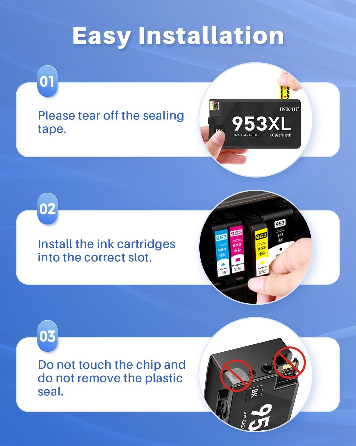Detalle de INK4U Cartucce 953XL Nero alta capacità (confezione da 2) compatibili con HP 953