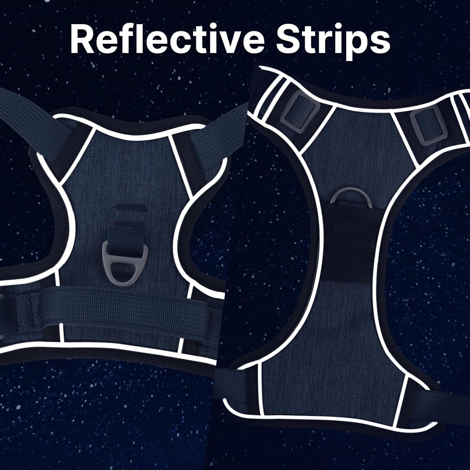 Detalle 2 de Belababy Large Dog Harness: Anti-Pull, Padded Handling and Reflective Safety for Everyday Walks