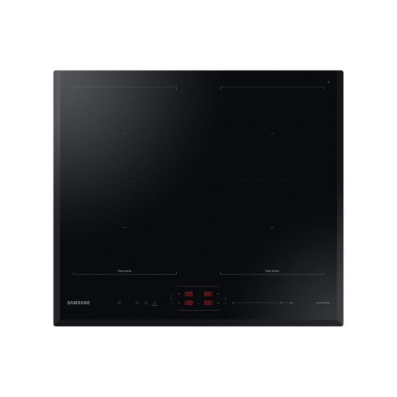 Detalle de Samsung NZ64B5066KK placa de inducción integrada 60 cm con 4 zonas Flex y Wi‑Fi