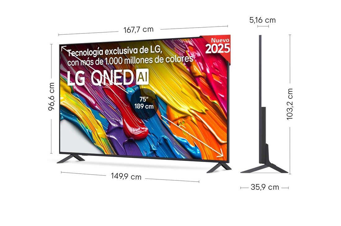 Thumbnail 1 de LG QNED QNED82 75" 4K 2025 — Smart TV