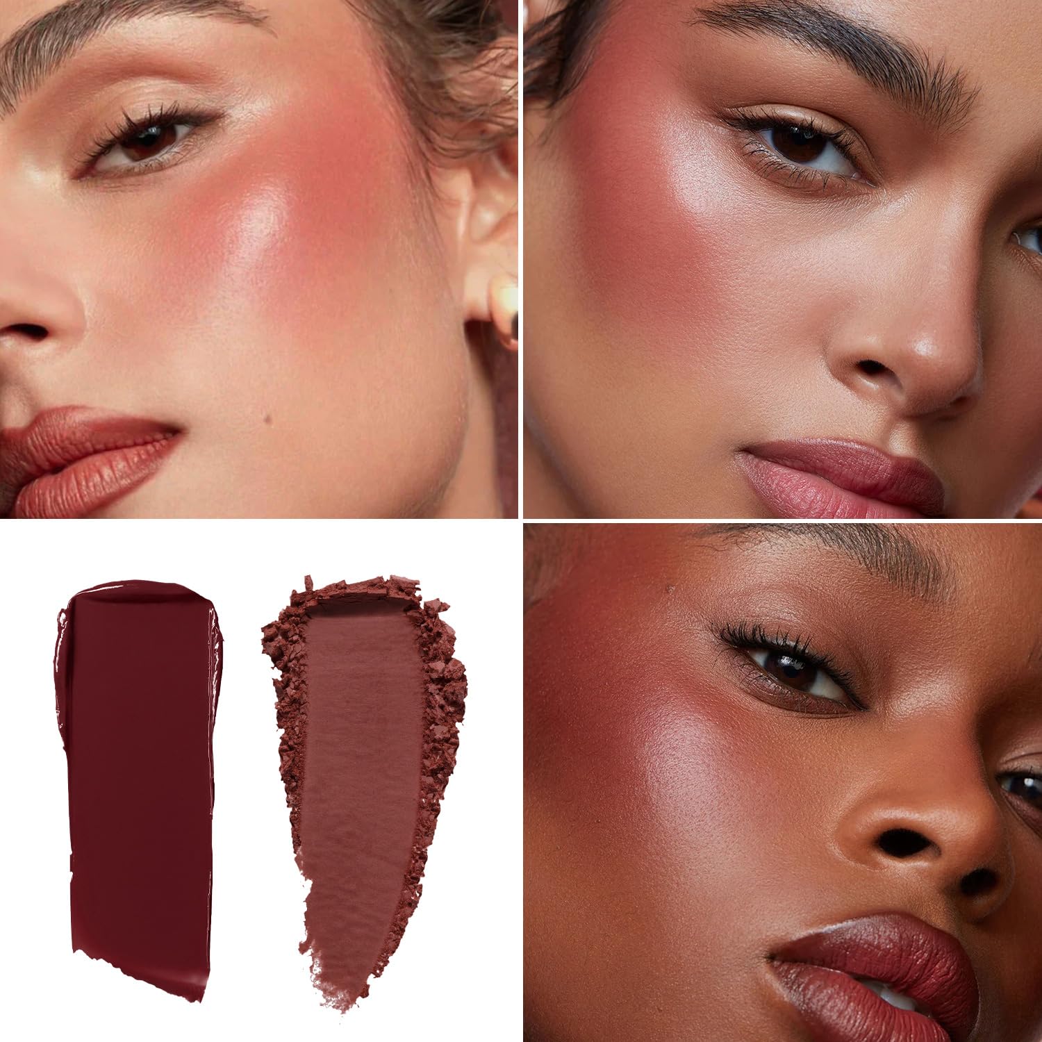 Detalle de Fillwie Cream and Powder Blush Duo in Wine/Berry