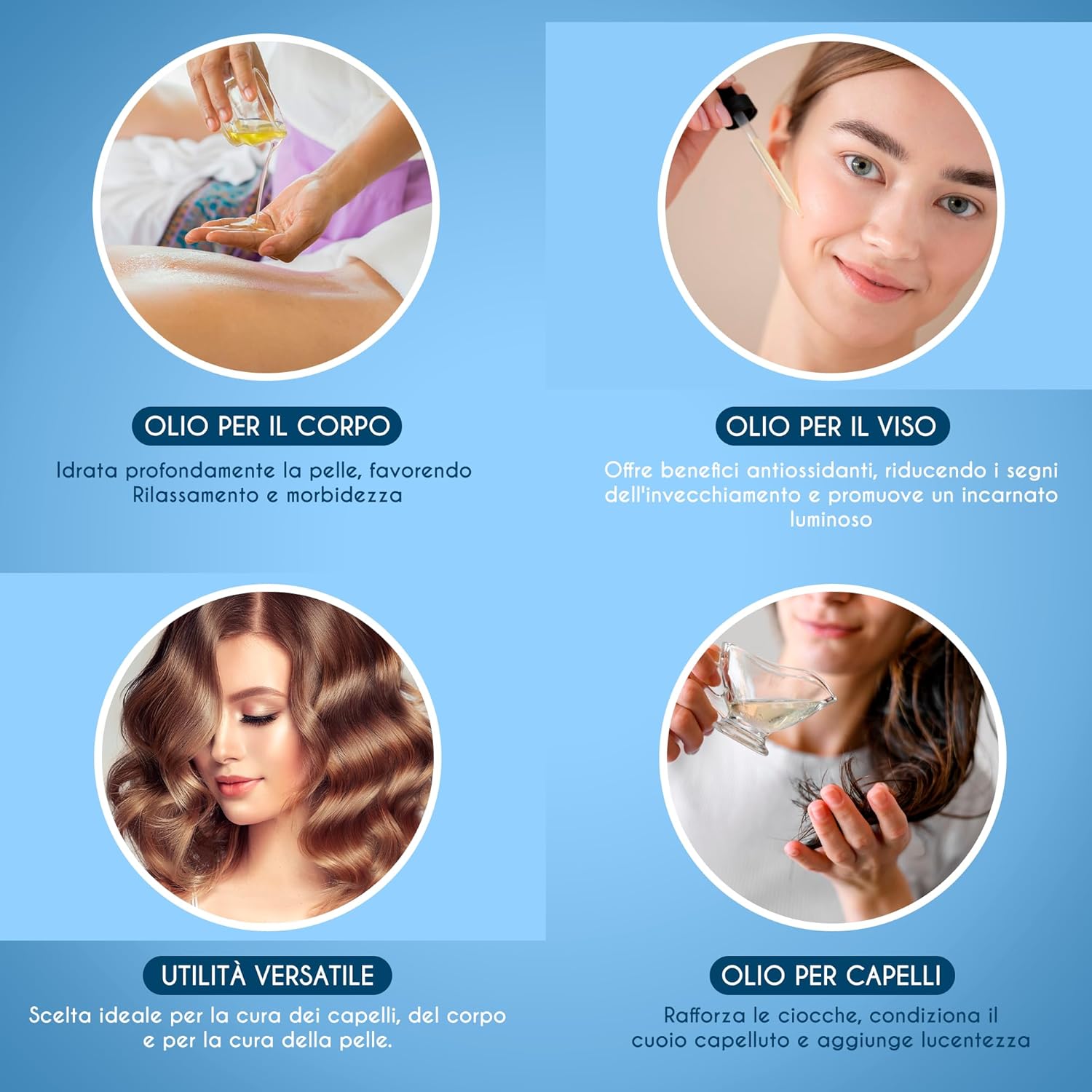 Detalle 2 de Kanzy Olio di Vitamina E naturale 60 ml per viso e capelli