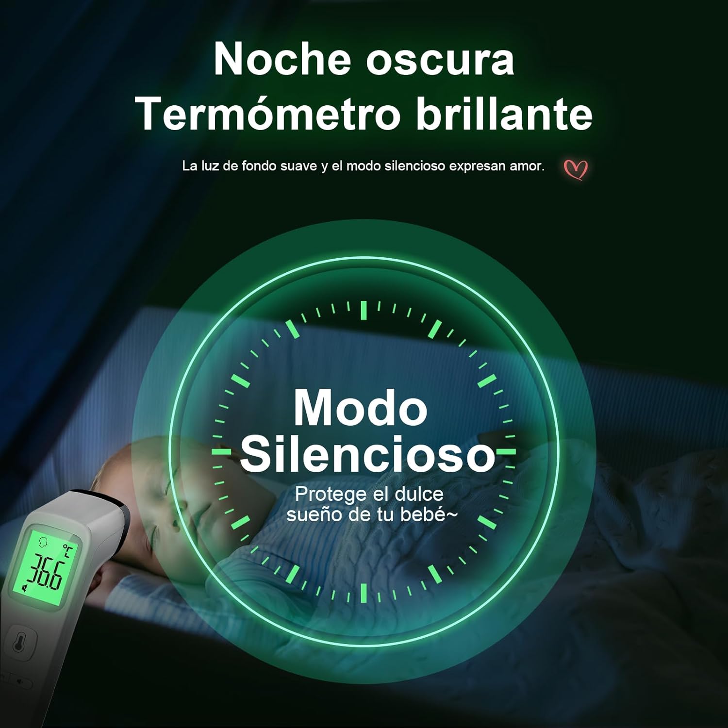 Thumbnail 5 de Viproud Termómetro infrarrojo sin contacto 35 registros