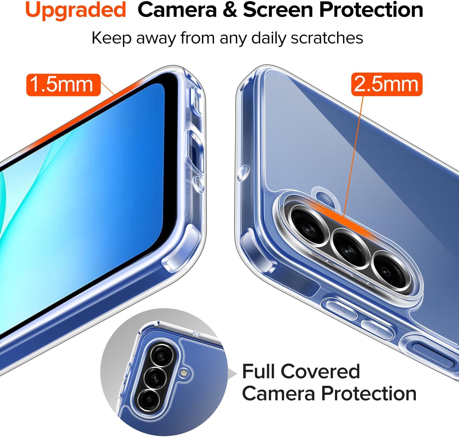 Thumbnail 4 de ivoler A17 clear case with tempered glass