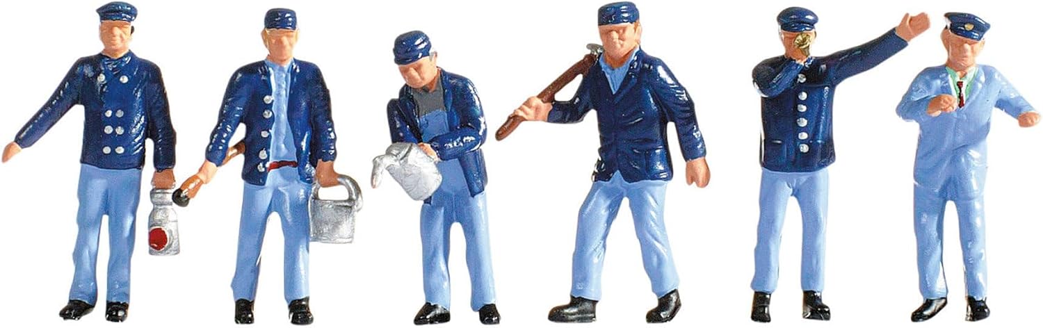 Detalle de NOCH Lokführer & Rangierer – Figuren für Epoche III, für H0-Modellbahnszenen