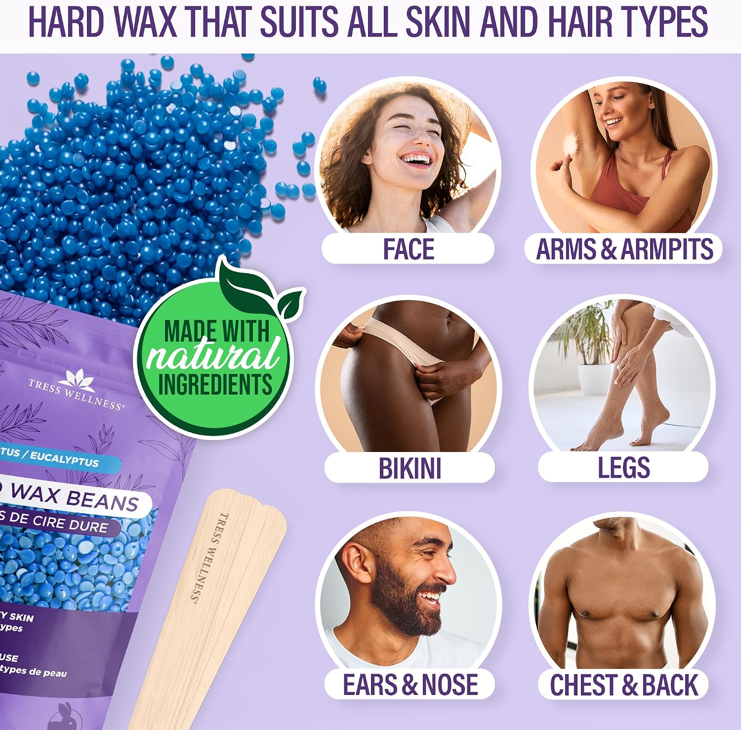 Thumbnail 1 de Tress Wellness Waxing Kit with silicone bowl
