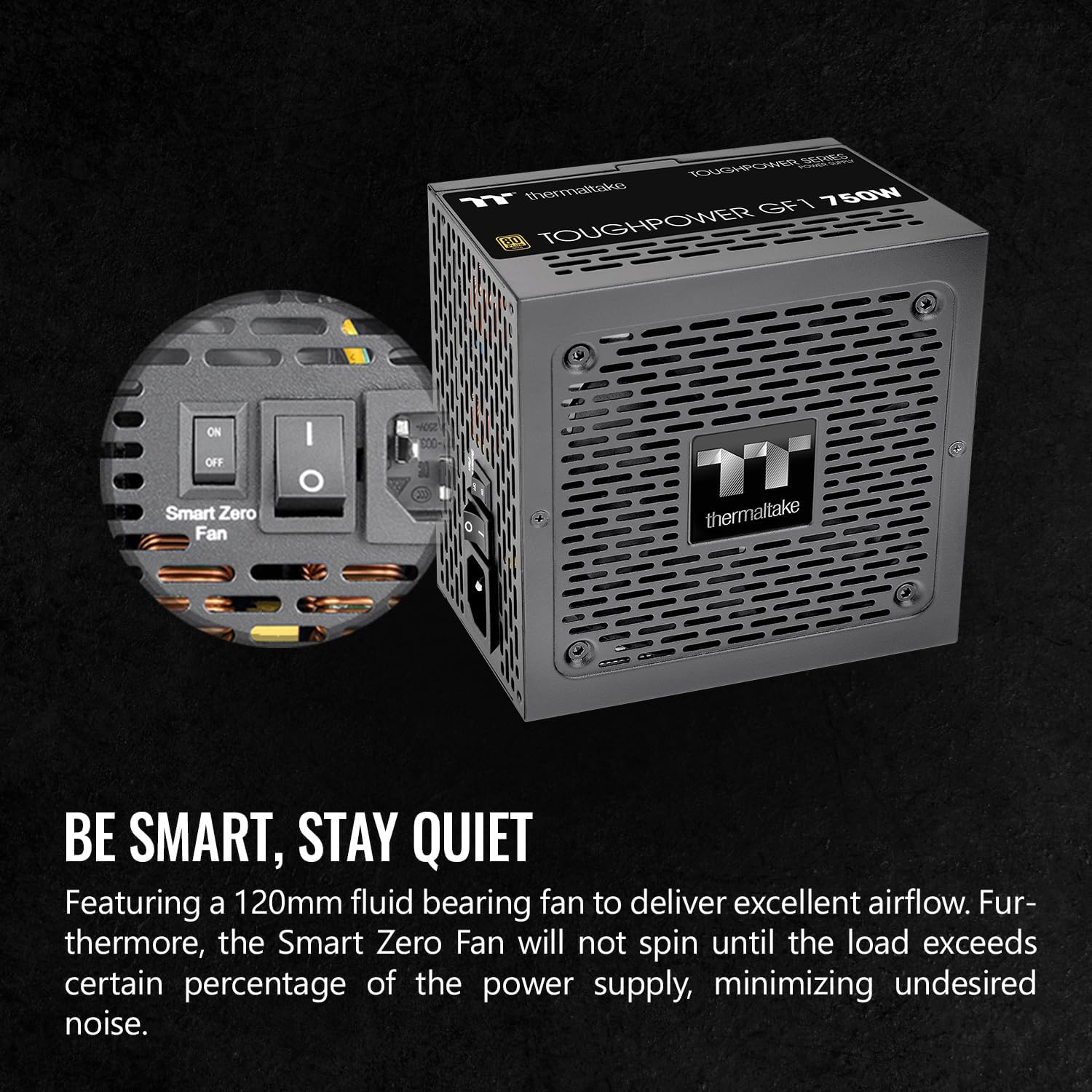 Thumbnail 2 de Thermaltake GF1 750W Fully Modular ATX Power Supply