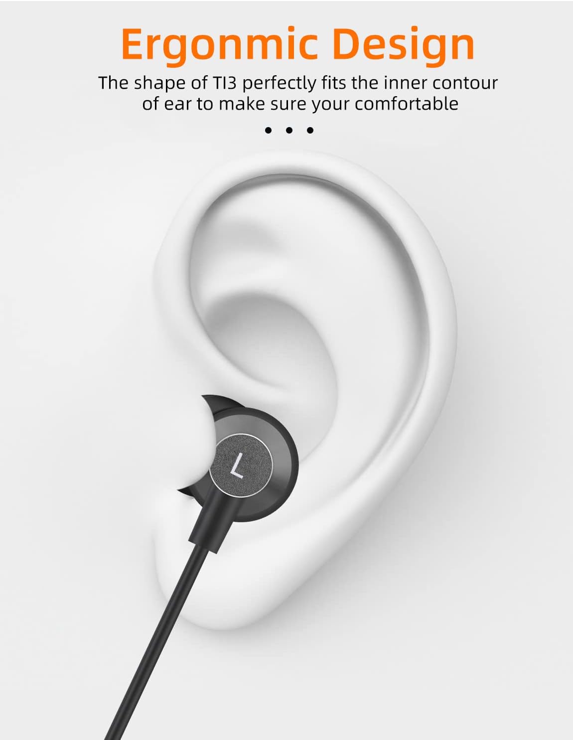 Detalle 2 de MAS CARNEY TI3 USB-C-in-earhoofdtelefoon met microfoon en volumeregeling