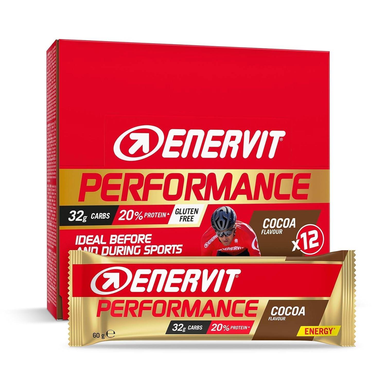 Thumbnail 6 de Enervit Performance Bar Apple Energieriegel mit Apfelgeschmack – 12 Riegel