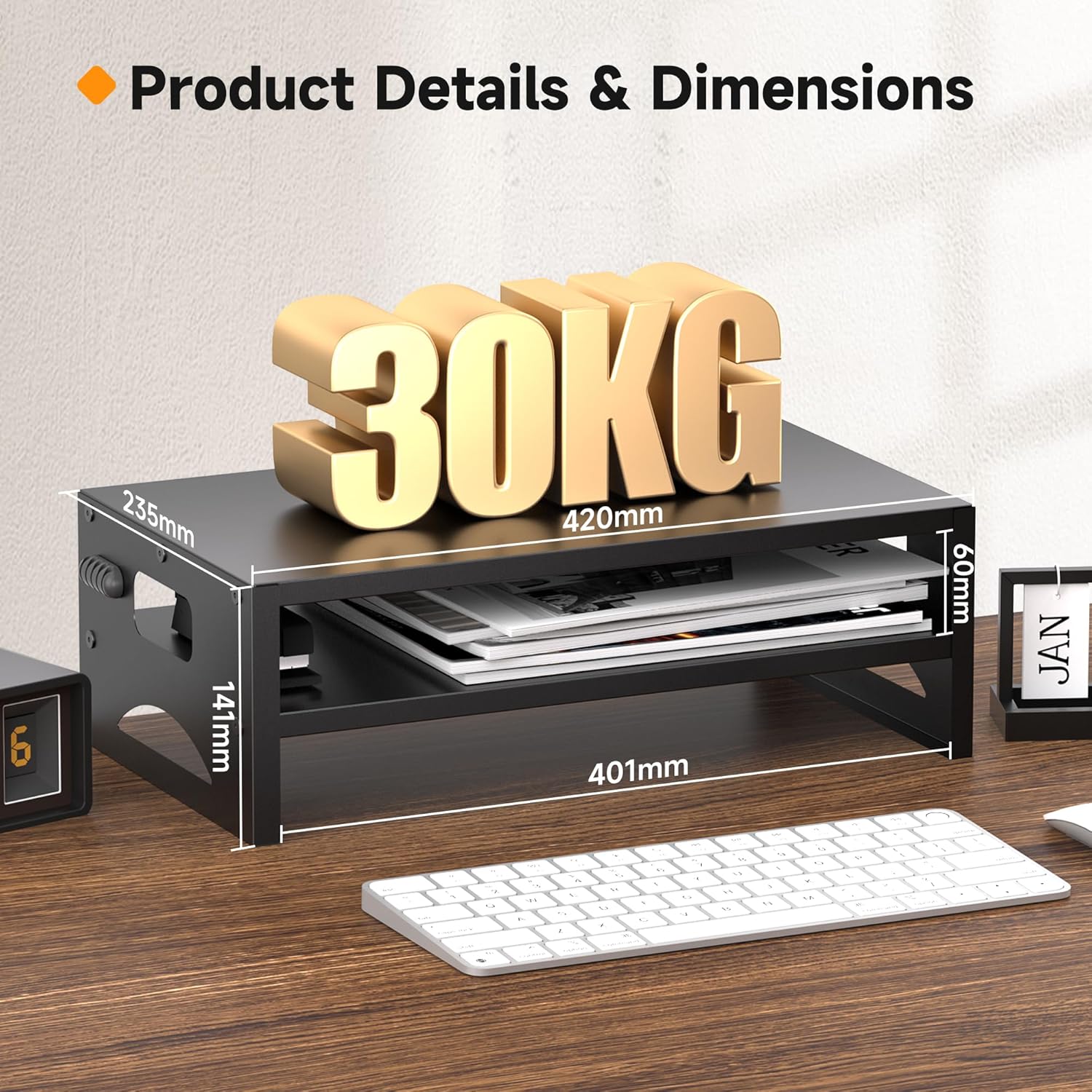 Thumbnail 3 de Pholiten MST032T 14cm Monitor Stand