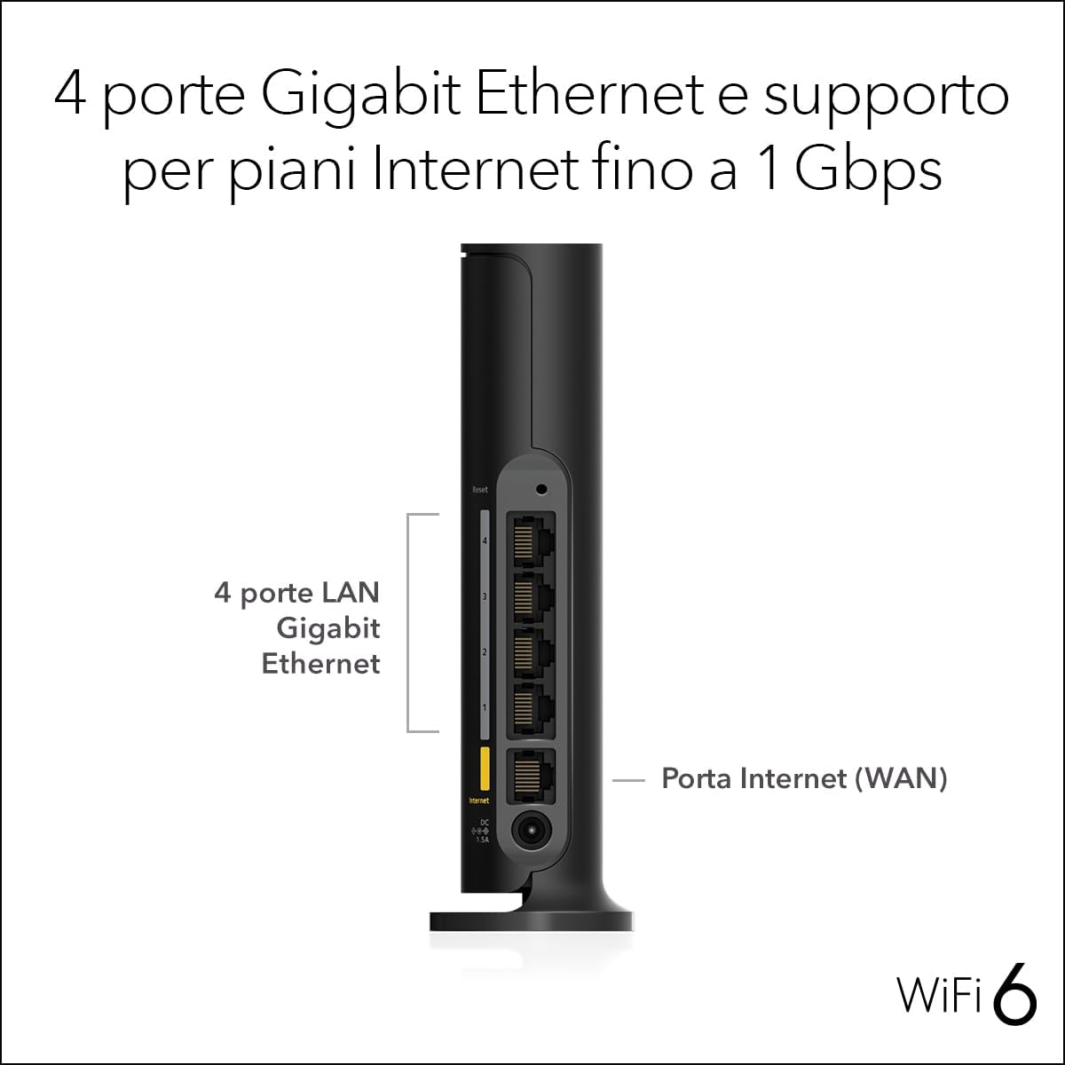 Thumbnail 4 de NETGEAR WiFi 6 RAX9 (AX1800) con sicurezza avanzata e copertura fino a 90 m²
