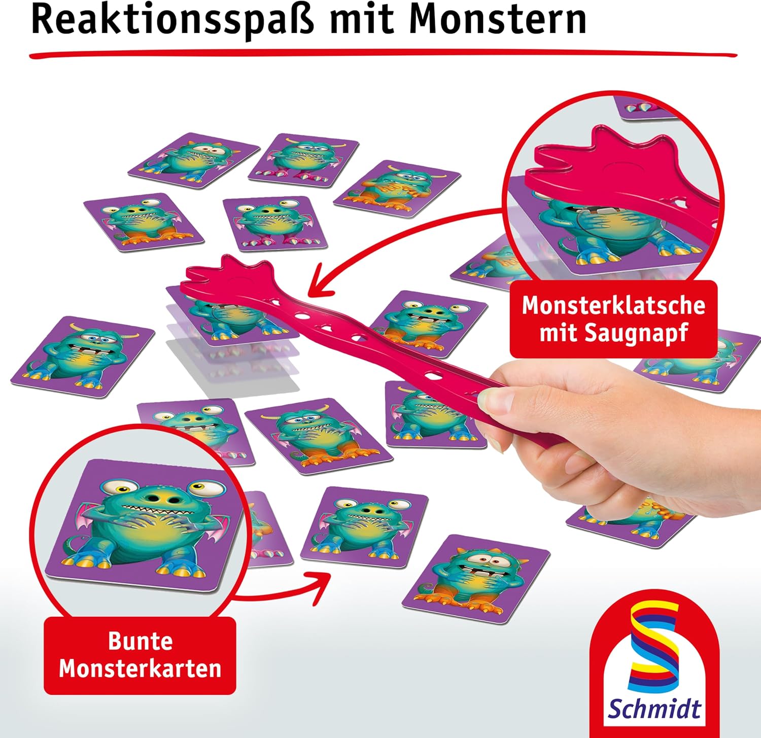 Detalle de Schmidt Spiele 40557 Monsterjäger – Aktionsspiel, bunt, für 2–4 Spieler
