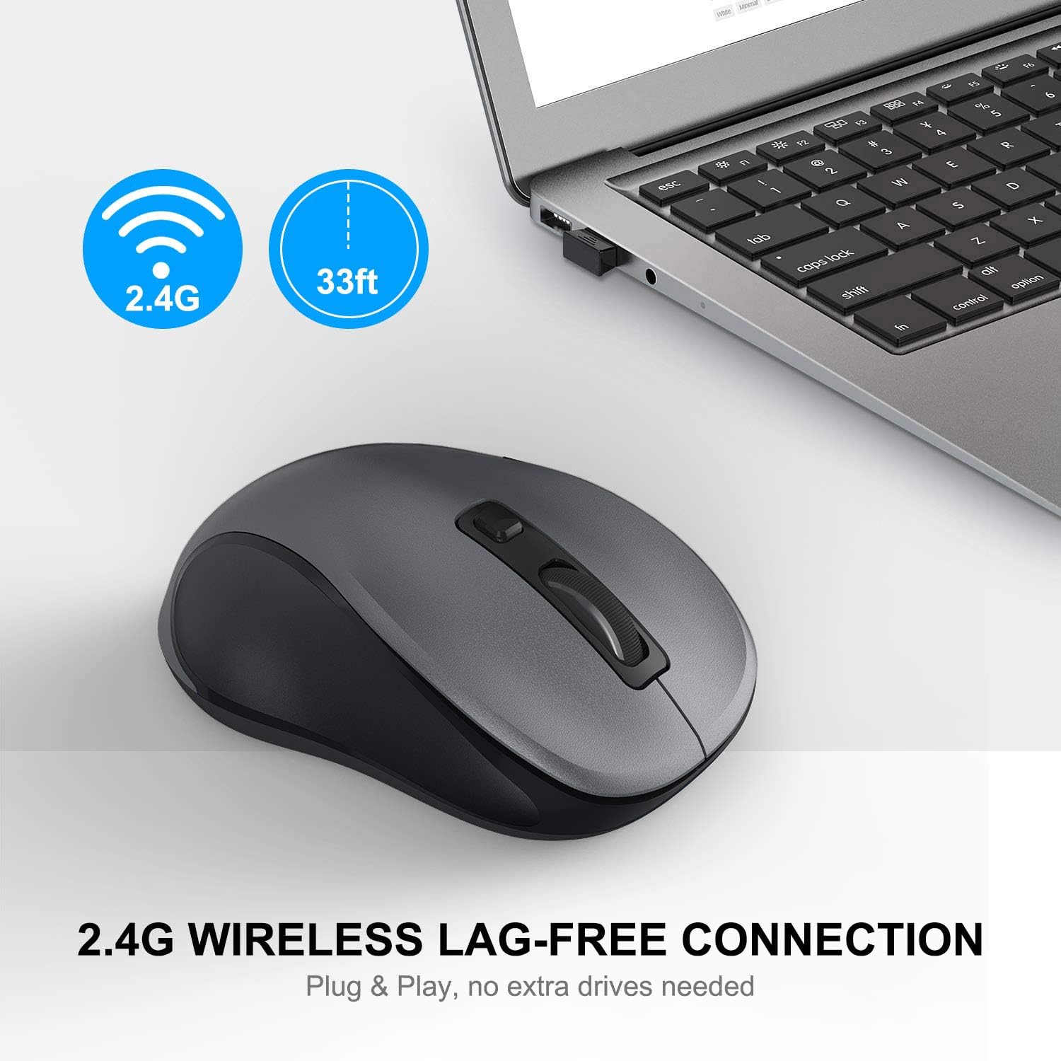 Detalle 2 de WisFox 2.4G Wireless Mouse 1600 DPI