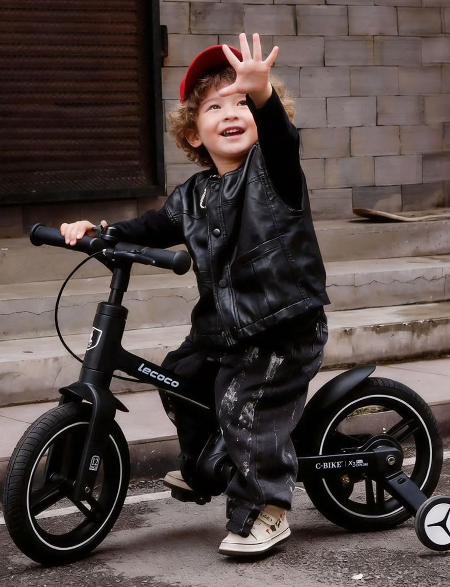 Thumbnail 6 de lecoco Upgraded Toddler Bike with Push Handle 6-in-1 (Balance Bike to Pedal Bike) for Kids