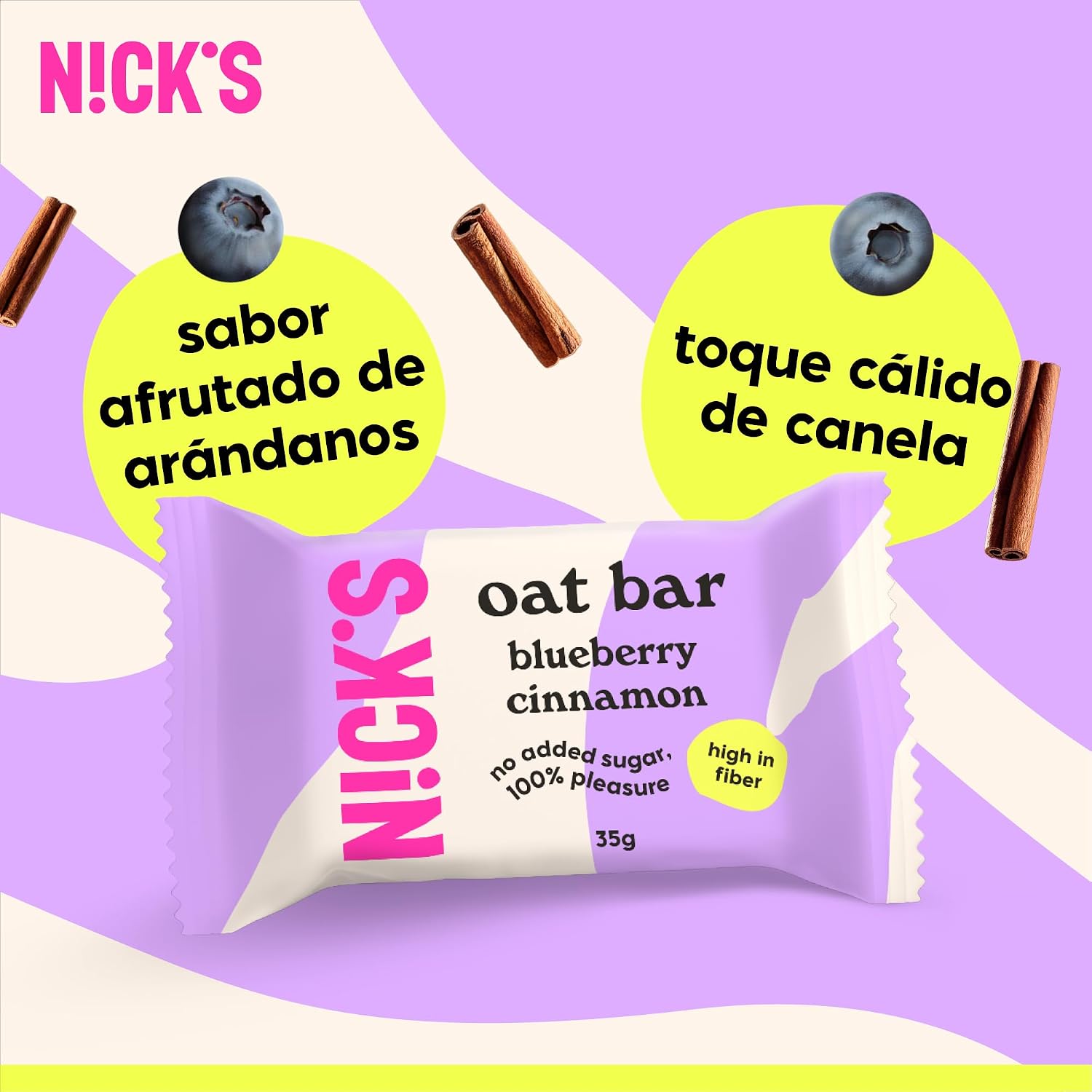 Thumbnail 4 de NICKS Barritas avena arándanos canela 12x35g
