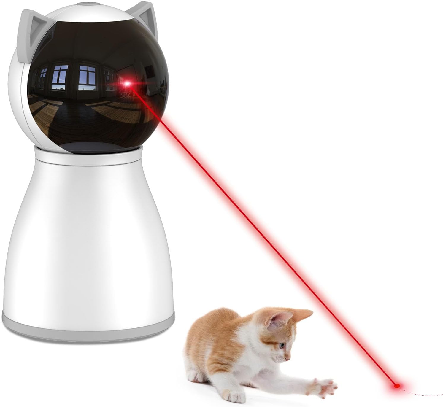 Detalle de YVE LIFE M05 Automatic Cat Laser Toy, Motion-Activated Random Paths, 3 Speeds