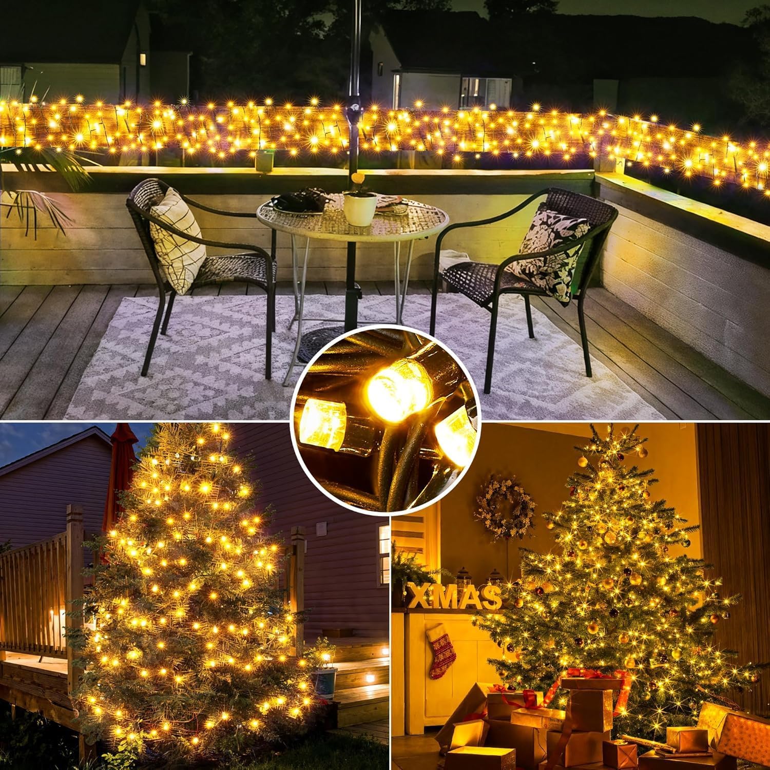 Thumbnail 6 de Mresove M20 Pro 105 ft 300-LED Connectable Warm White String Lights